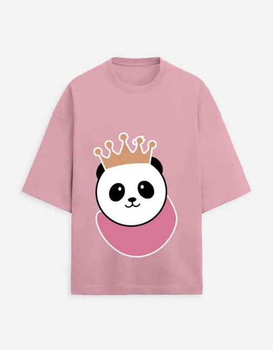 Crown Edition | Panda | Oversized 260 GSM Terry Tee (Limited Drop)